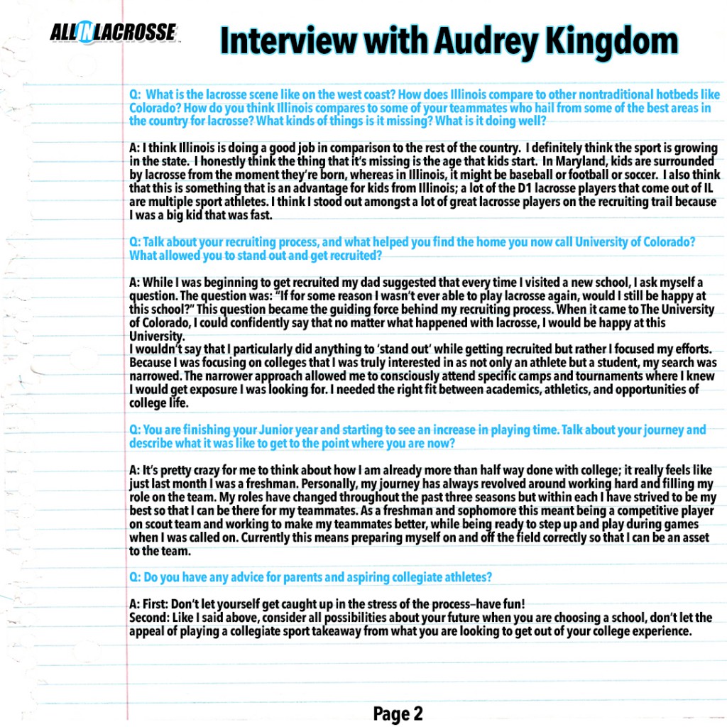 Audrey Kingdom Interview Page 2