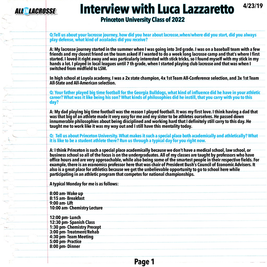 Luca Lazzaretto Interview