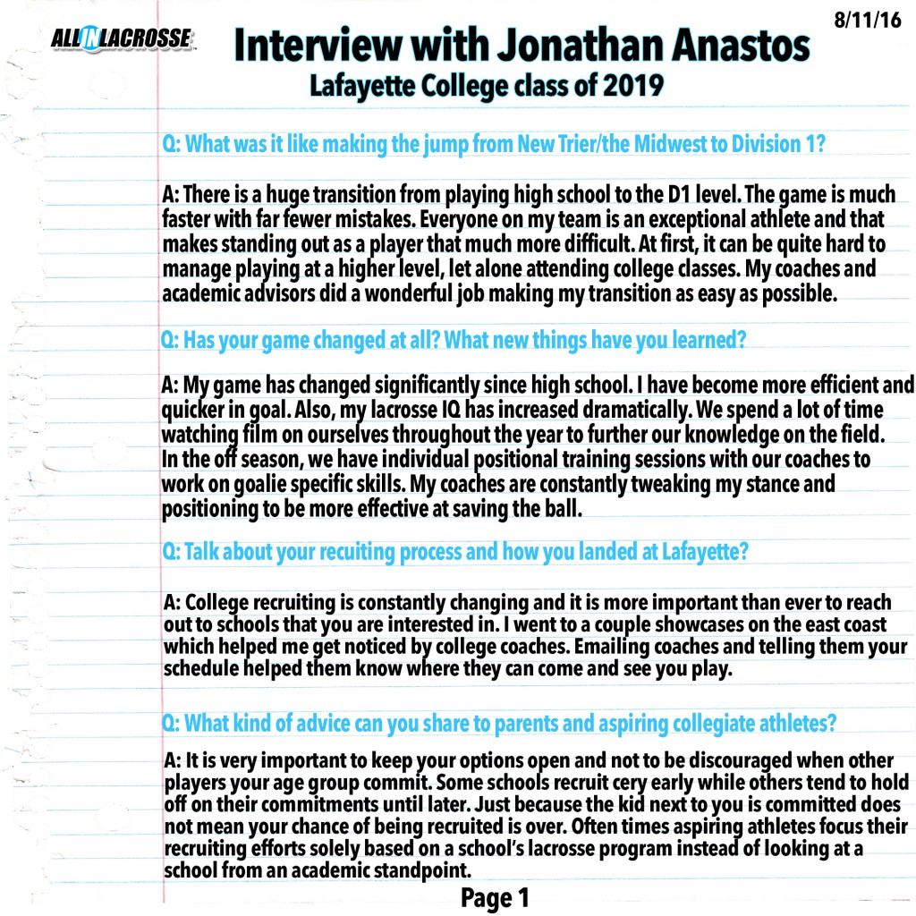 Anastos Interview Page 1
